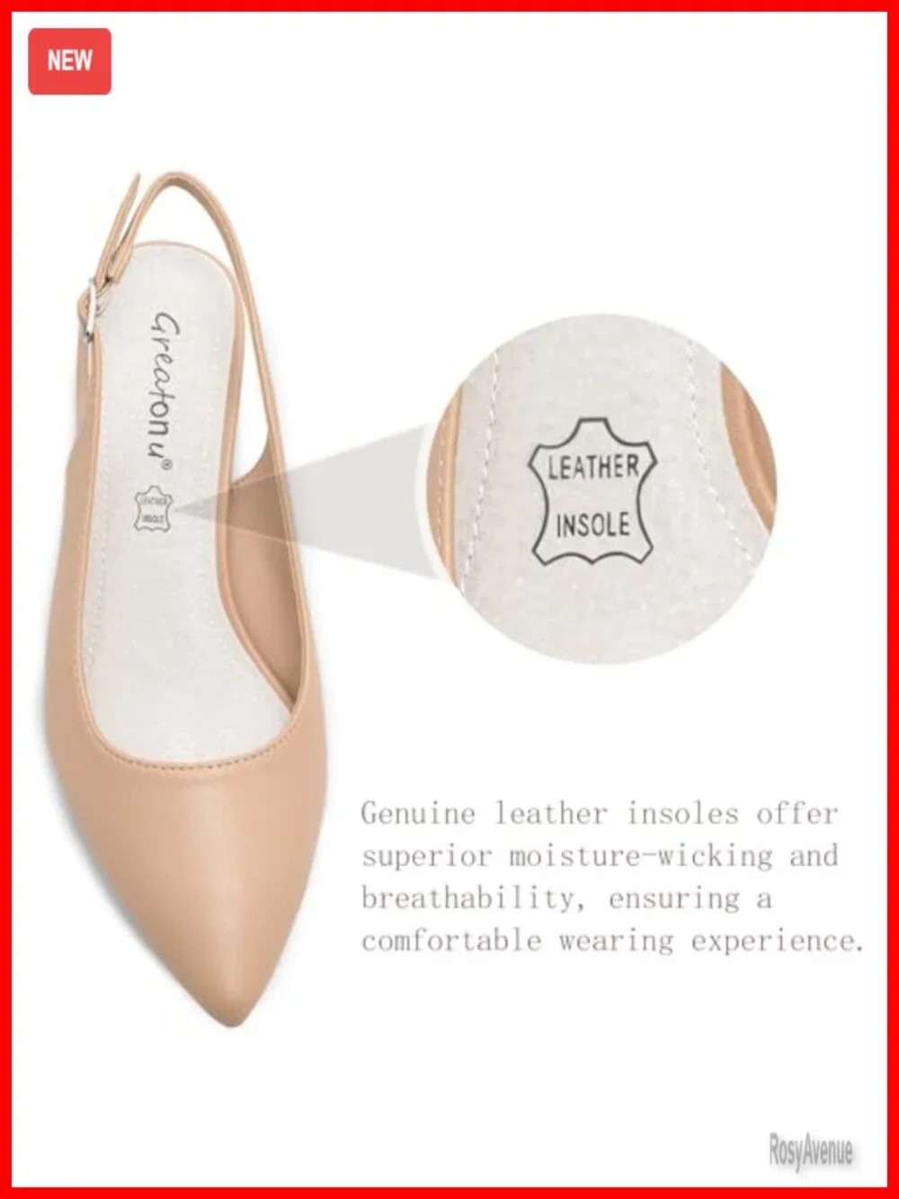 Women's Kitten Heels Pointed Toe Slingback Dress Pumps Shoes with Cushioned
